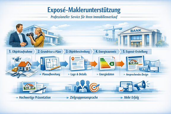 Exposé und Maklerunterstützung im Immobilienverkauf